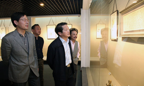 王衛(wèi)軍、陳國(guó)歡《佛心禪境》書畫展開(kāi)幕